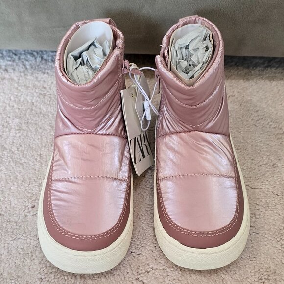 NWT Zara Kids Quilted Boot shoes - Size - 9 US, 25 EU, 8 UK - Pink - Picture 4 of 7